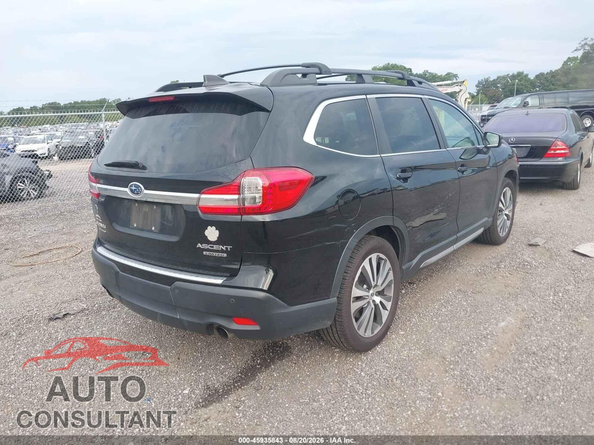 SUBARU ASCENT 2019 - 4S4WMAPD9K3441295