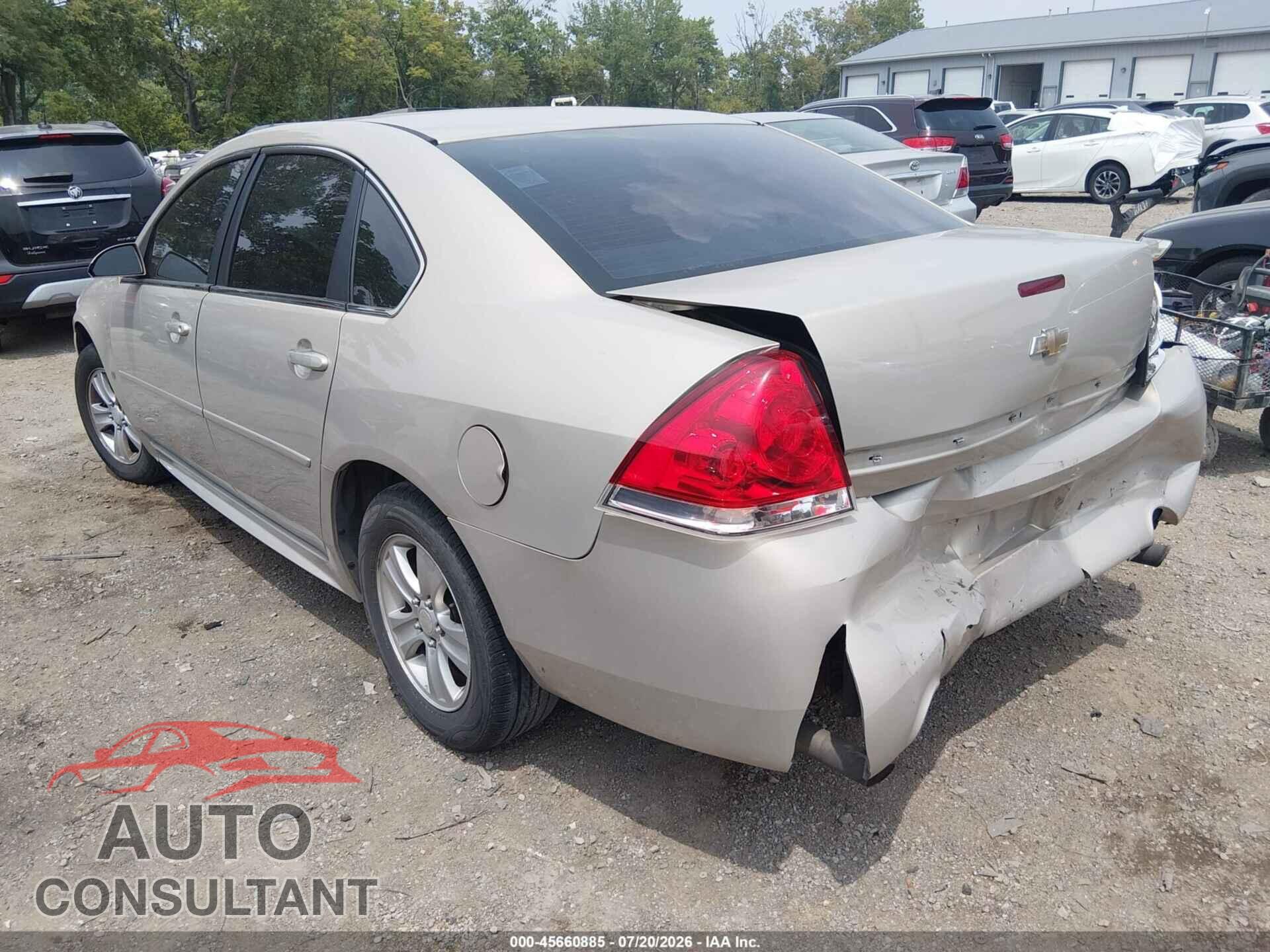 CHEVROLET IMPALA 2012 - 2G1WF5E37C1321639