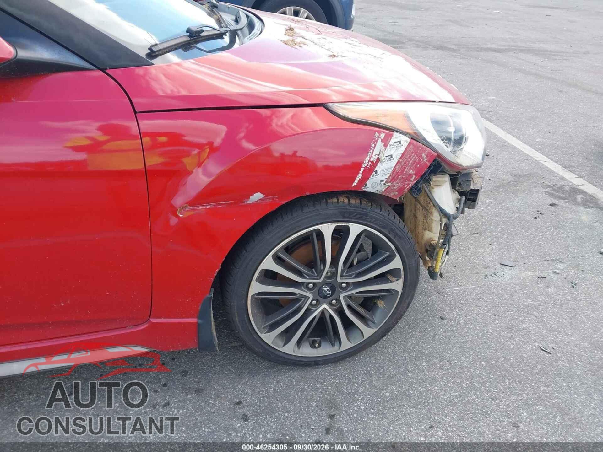 HYUNDAI VELOSTER 2016 - KMHTC6AE6GU279891
