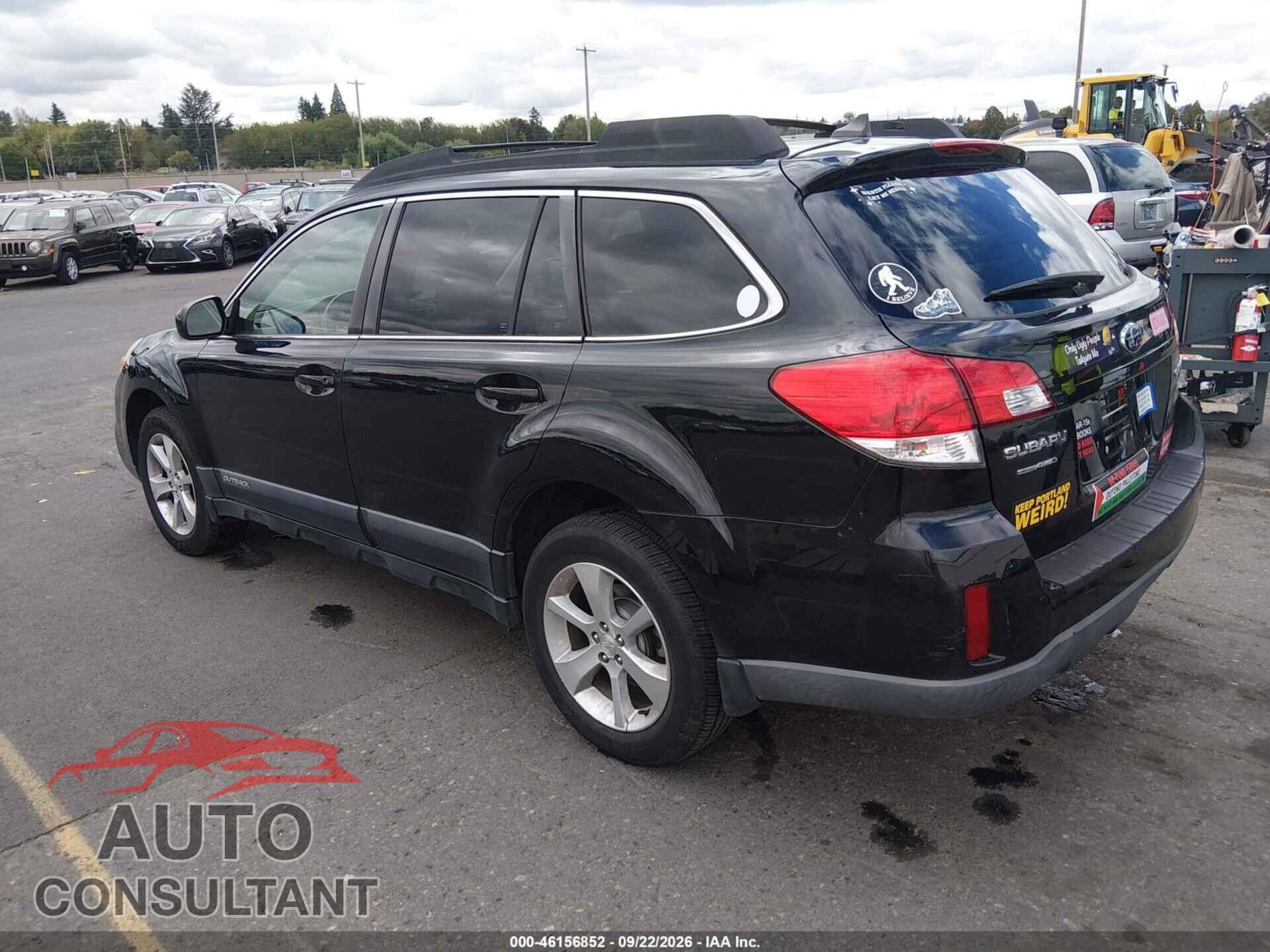 SUBARU OUTBACK 2013 - 4S4BRBKC8D3290814