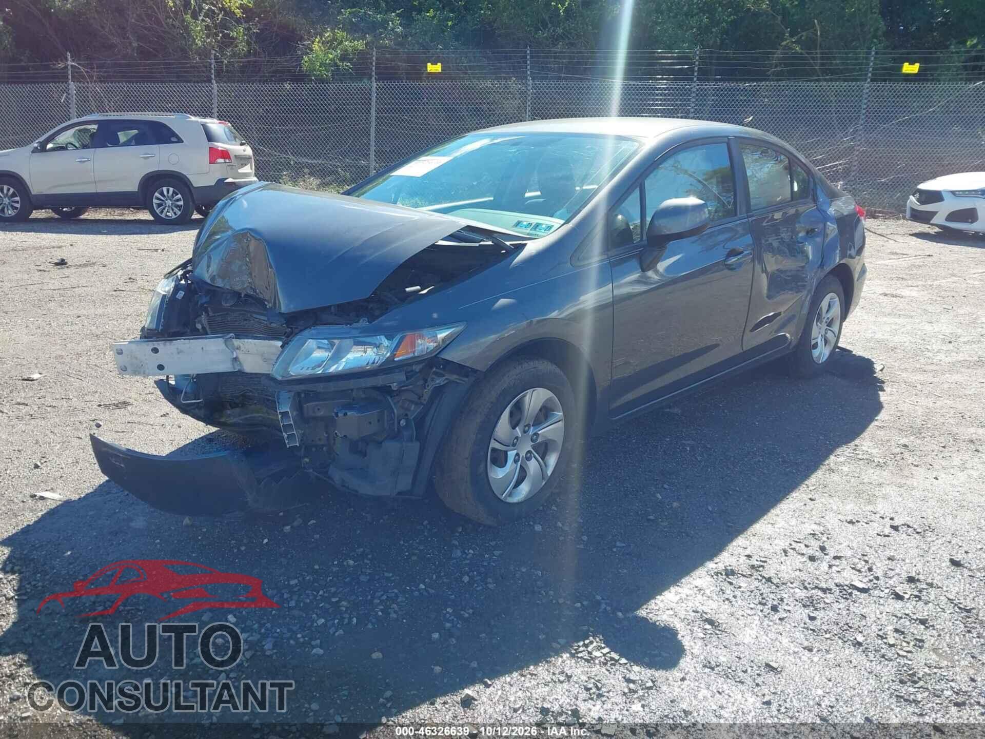 HONDA CIVIC 2013 - 2HGFB2F53DH599840