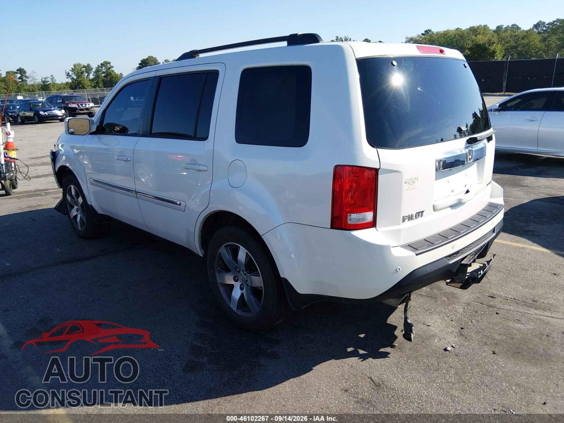 HONDA PILOT 2012 - 5FNYF3H90CB012533