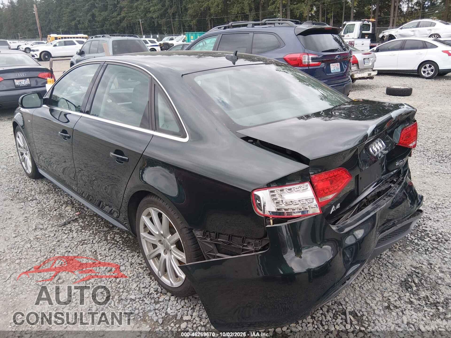 AUDI A4 2012 - WAUFFAFL5CA086451
