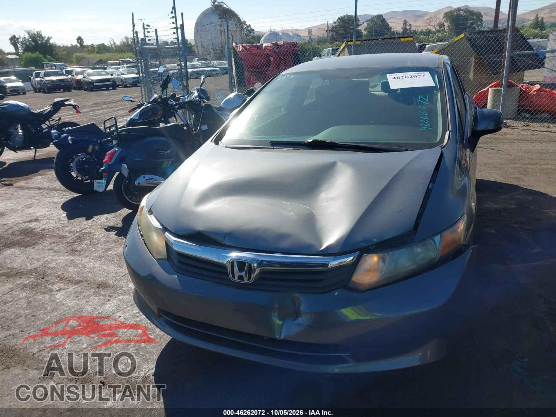 HONDA CIVIC 2012 - 19XFB2F55CE310384