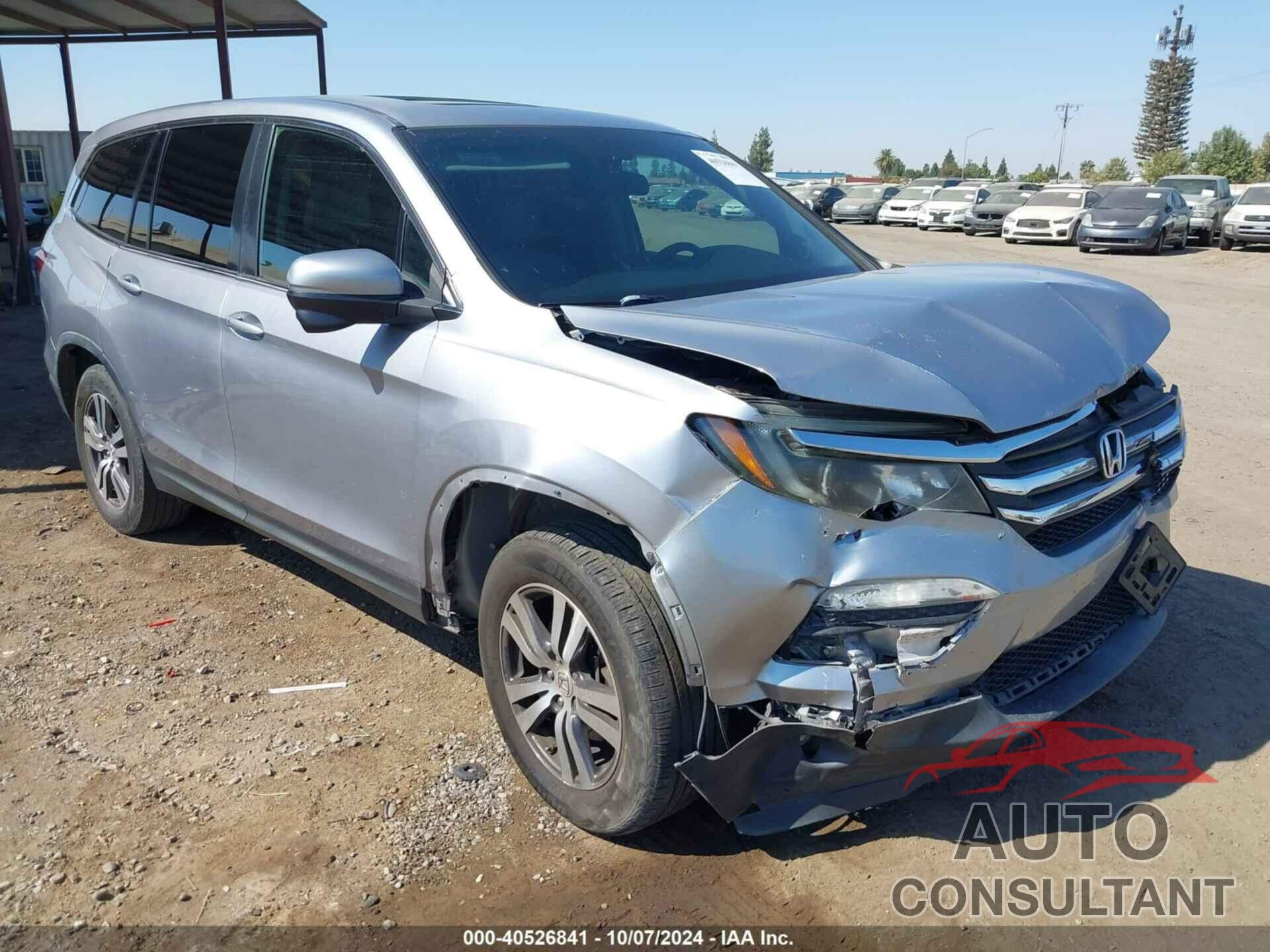 HONDA PILOT 2017 - 5FNYF6H59HB059100