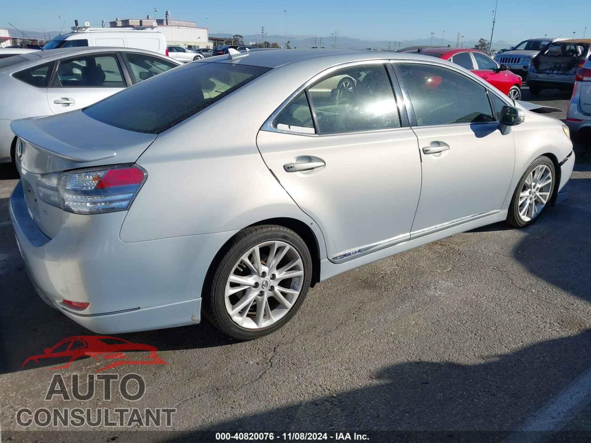 LEXUS HS 250H 2010 - JTHBB1BA6A2017159