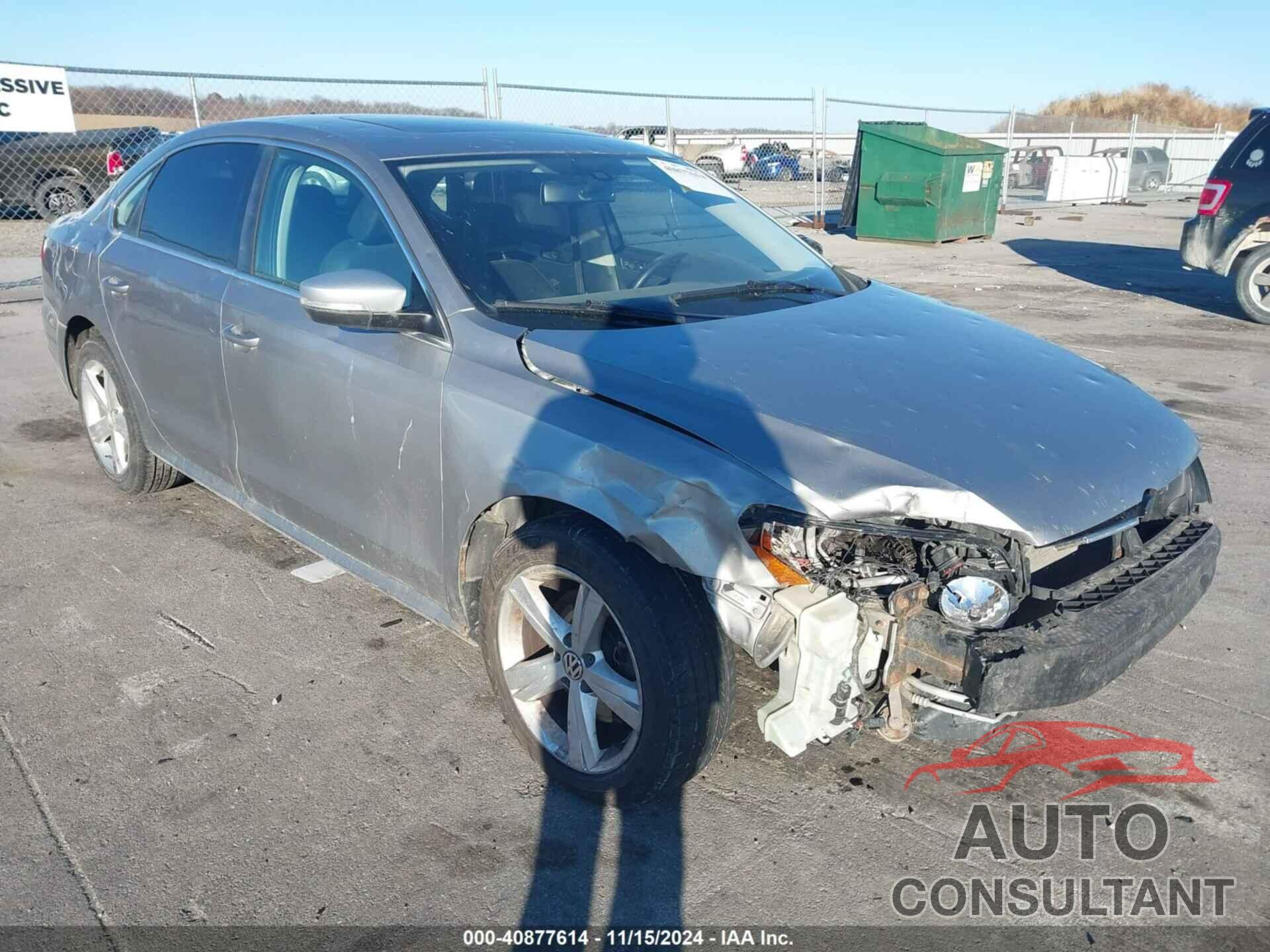 VOLKSWAGEN PASSAT 2013 - 1VWBP7A36DC009423