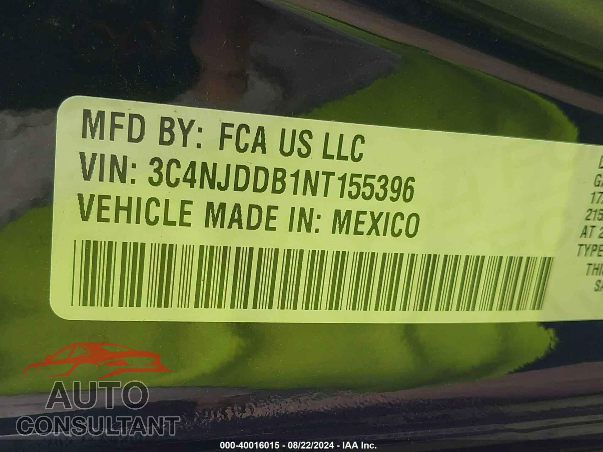 JEEP COMPASS 2022 - 3C4NJDDB1NT155396