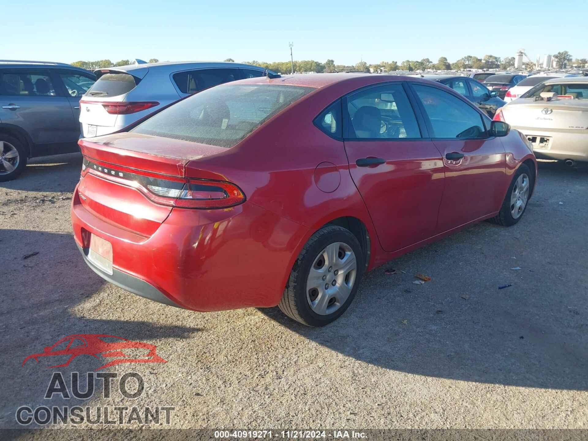 DODGE DART 2013 - 1C3CDFAA6DD191776