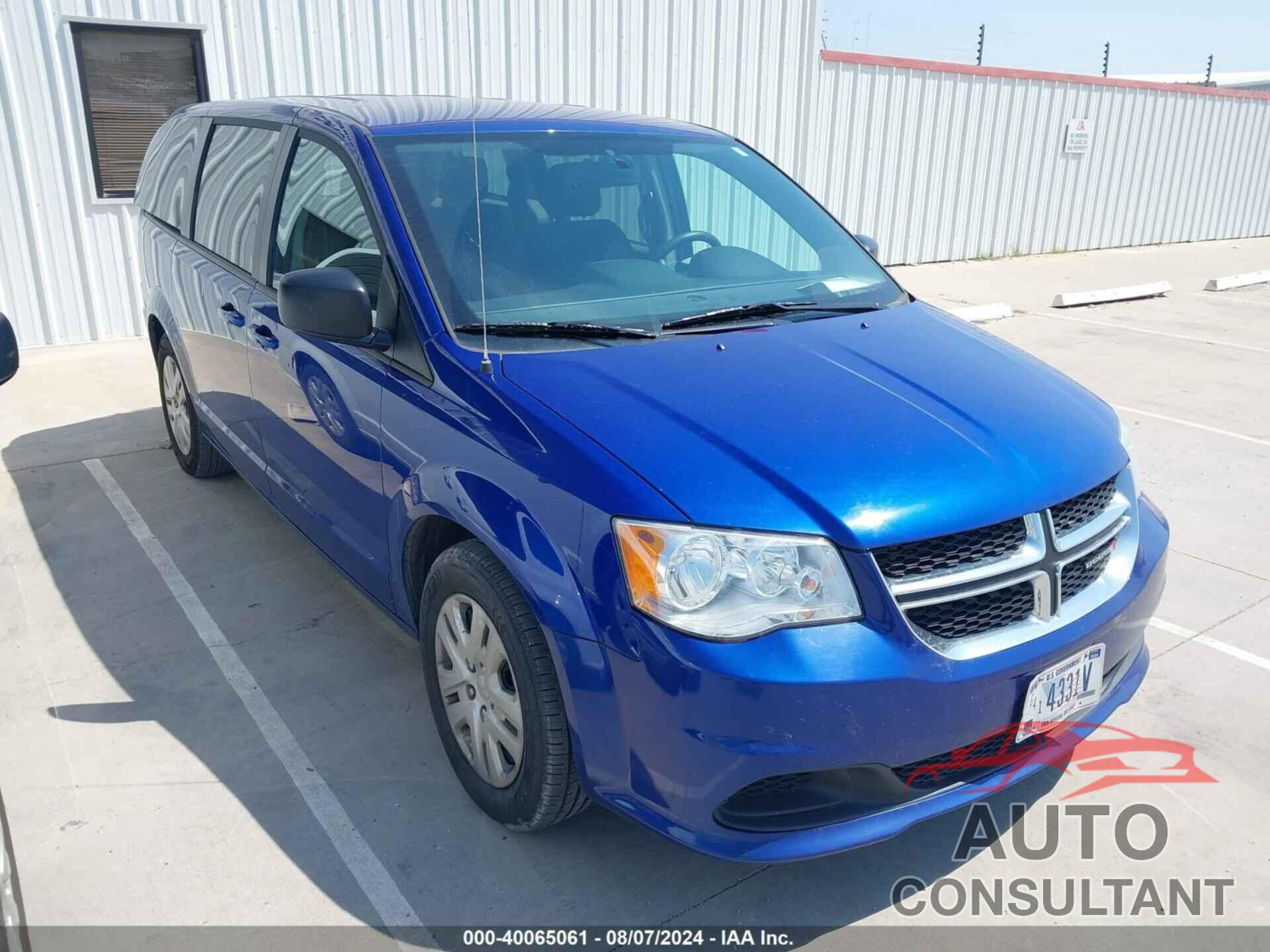 DODGE GRAND CARAVAN 2018 - 2C4RDGBG5JR296753