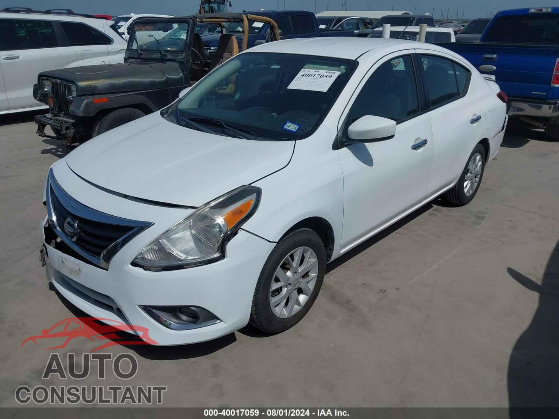 NISSAN VERSA 2019 - 3N1CN7AP3KL826594