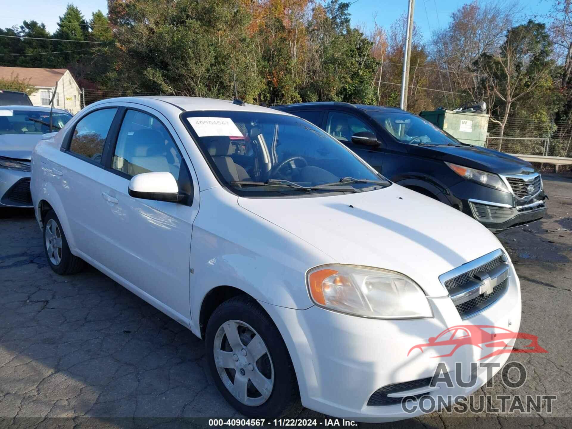 CHEVROLET AVEO 2009 - KL1TD56E69B341252