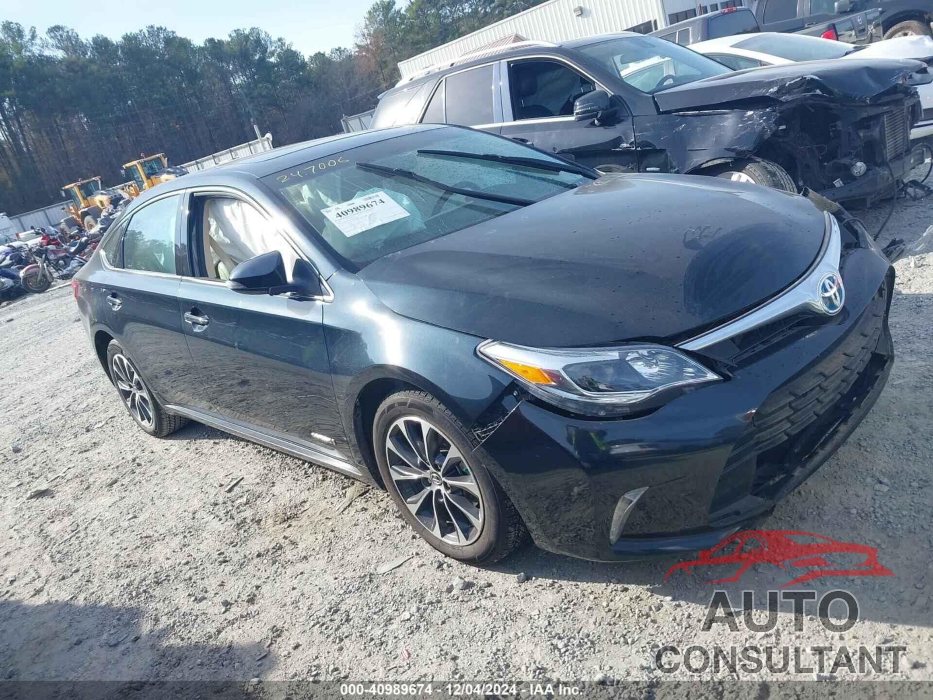 TOYOTA AVALON HYBRID 2016 - 4T1BD1EB8GU049359