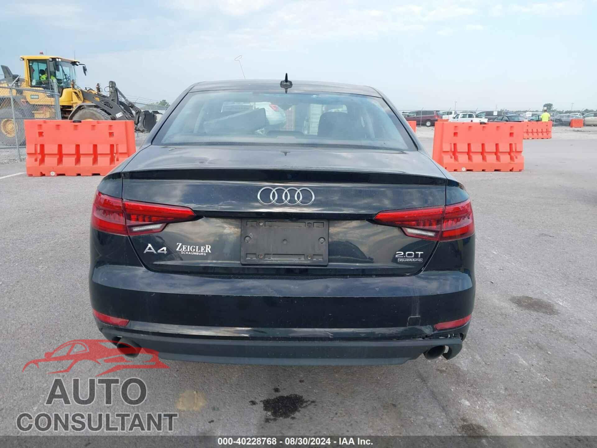 AUDI A4 2017 - WAUANAF49HN022029