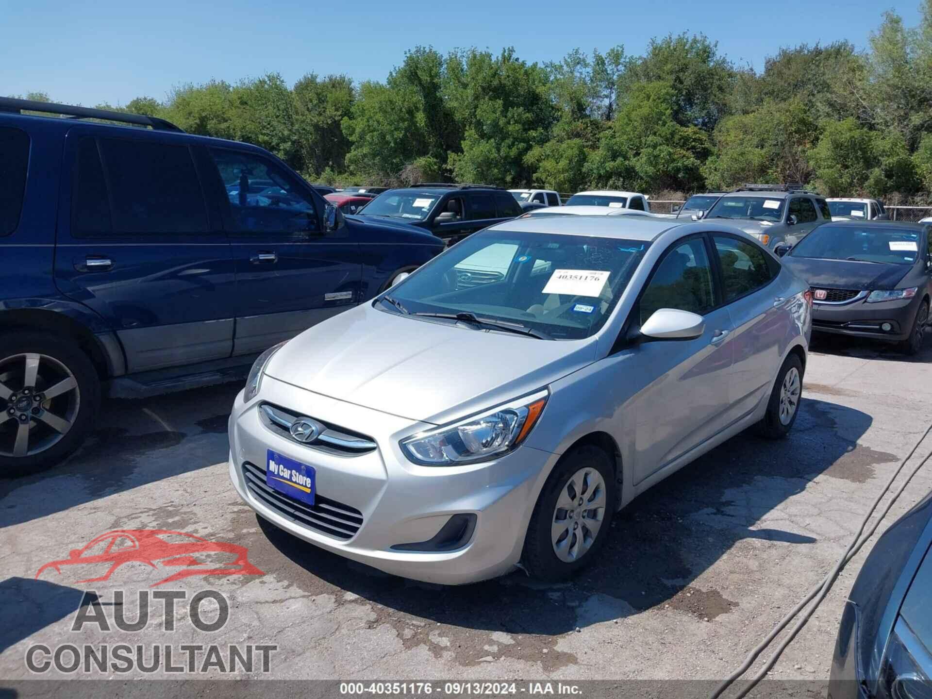 HYUNDAI ACCENT 2017 - KMHCT4AE8HU193522