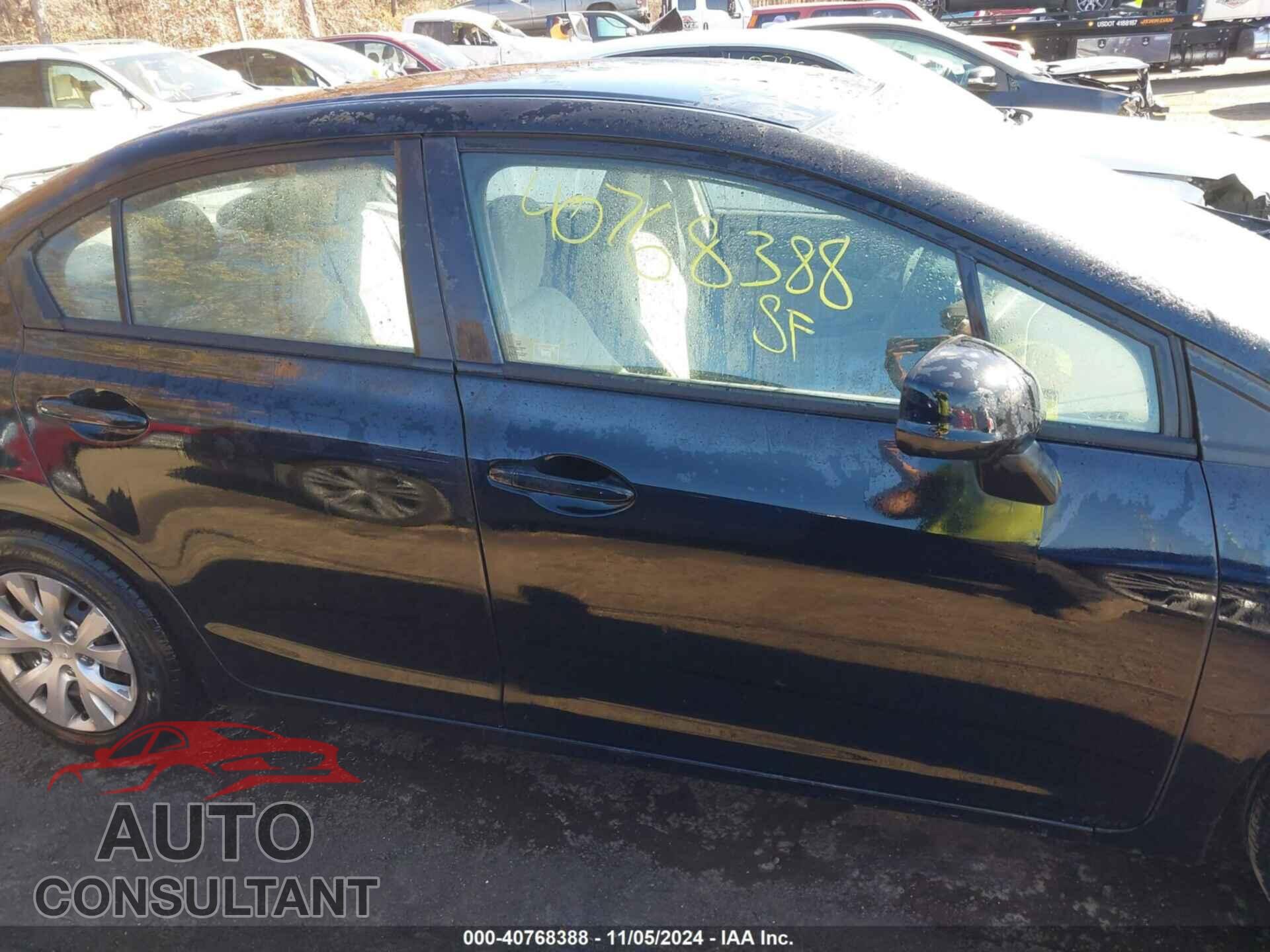 HONDA CIVIC 2012 - 19XFB2F56CE338971