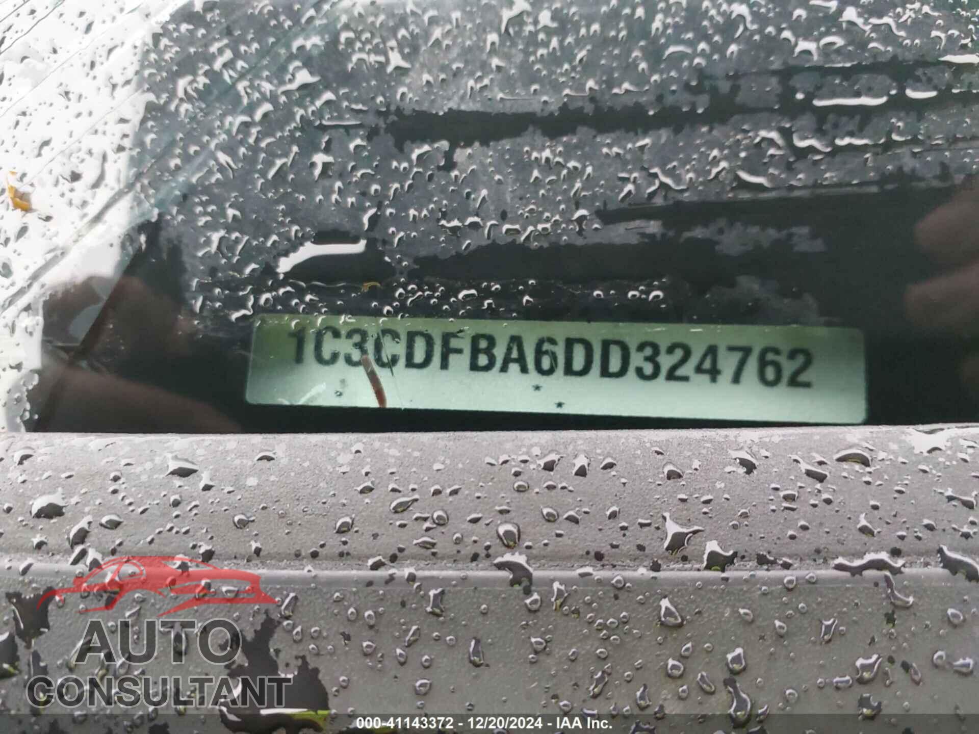 DODGE DART 2013 - 1C3CDFBA6DD324762