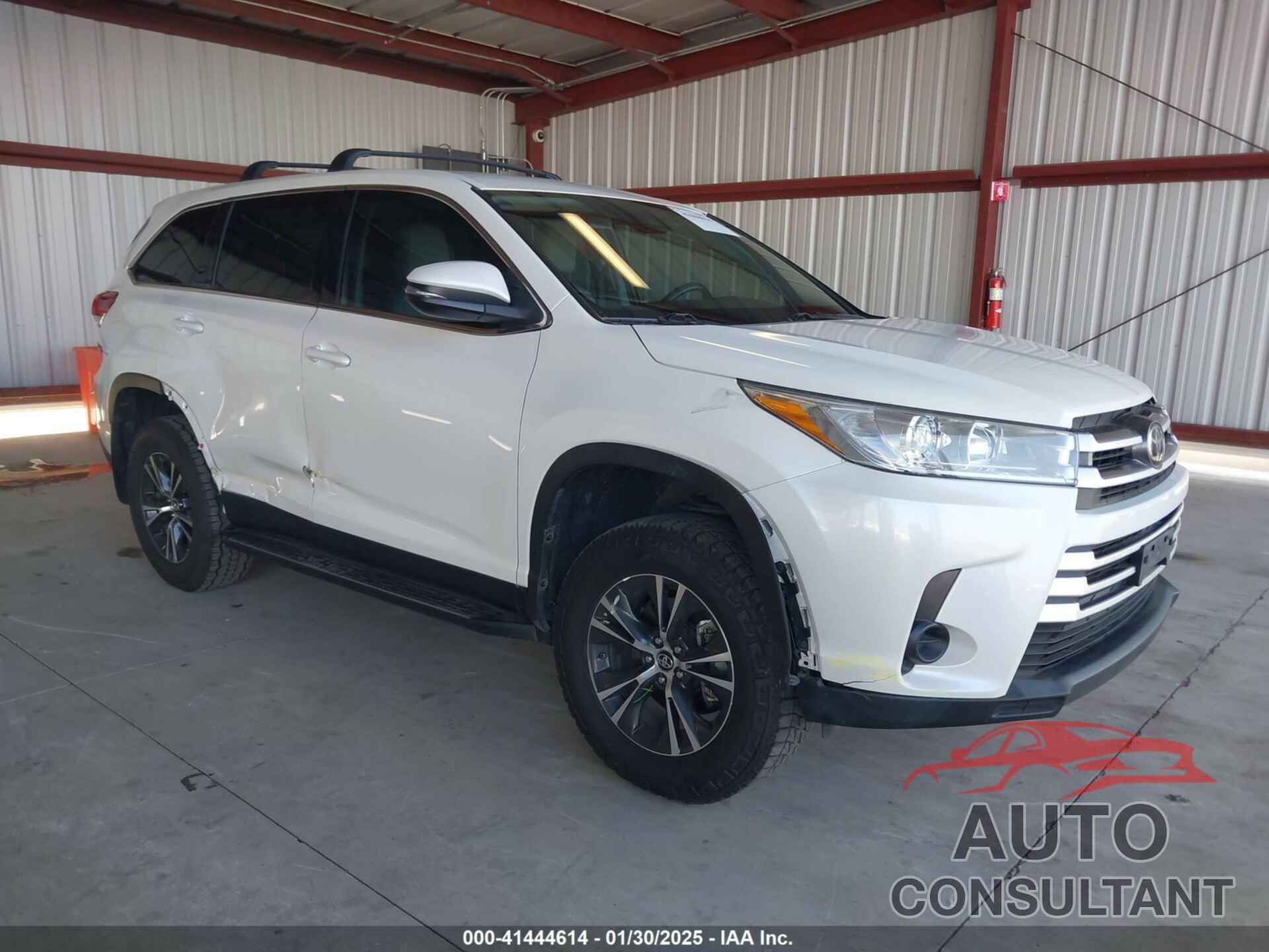 TOYOTA HIGHLANDER 2019 - 5TDBZRFH5KS734410
