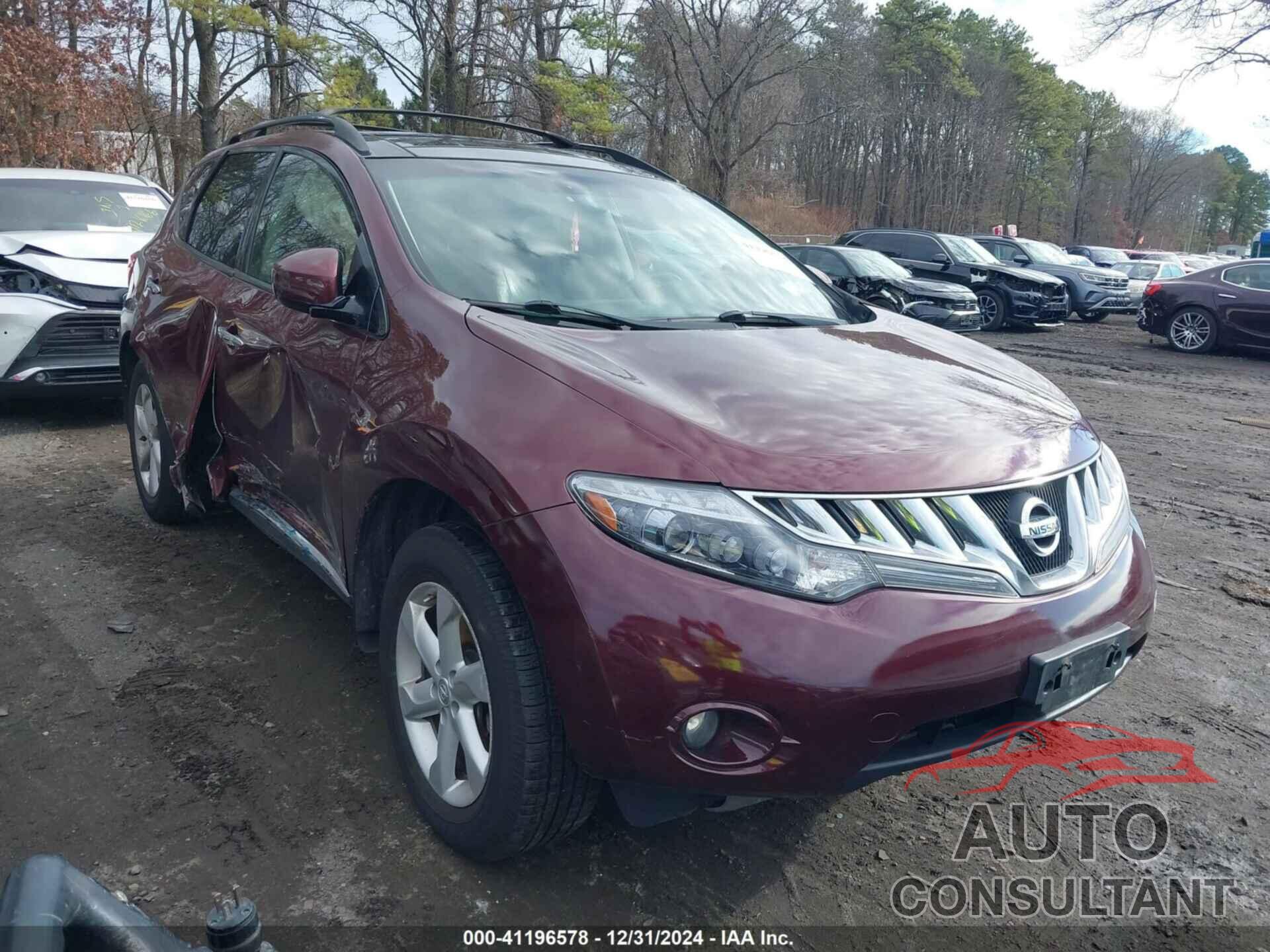 NISSAN MURANO 2010 - JN8AZ1MW2AW137538