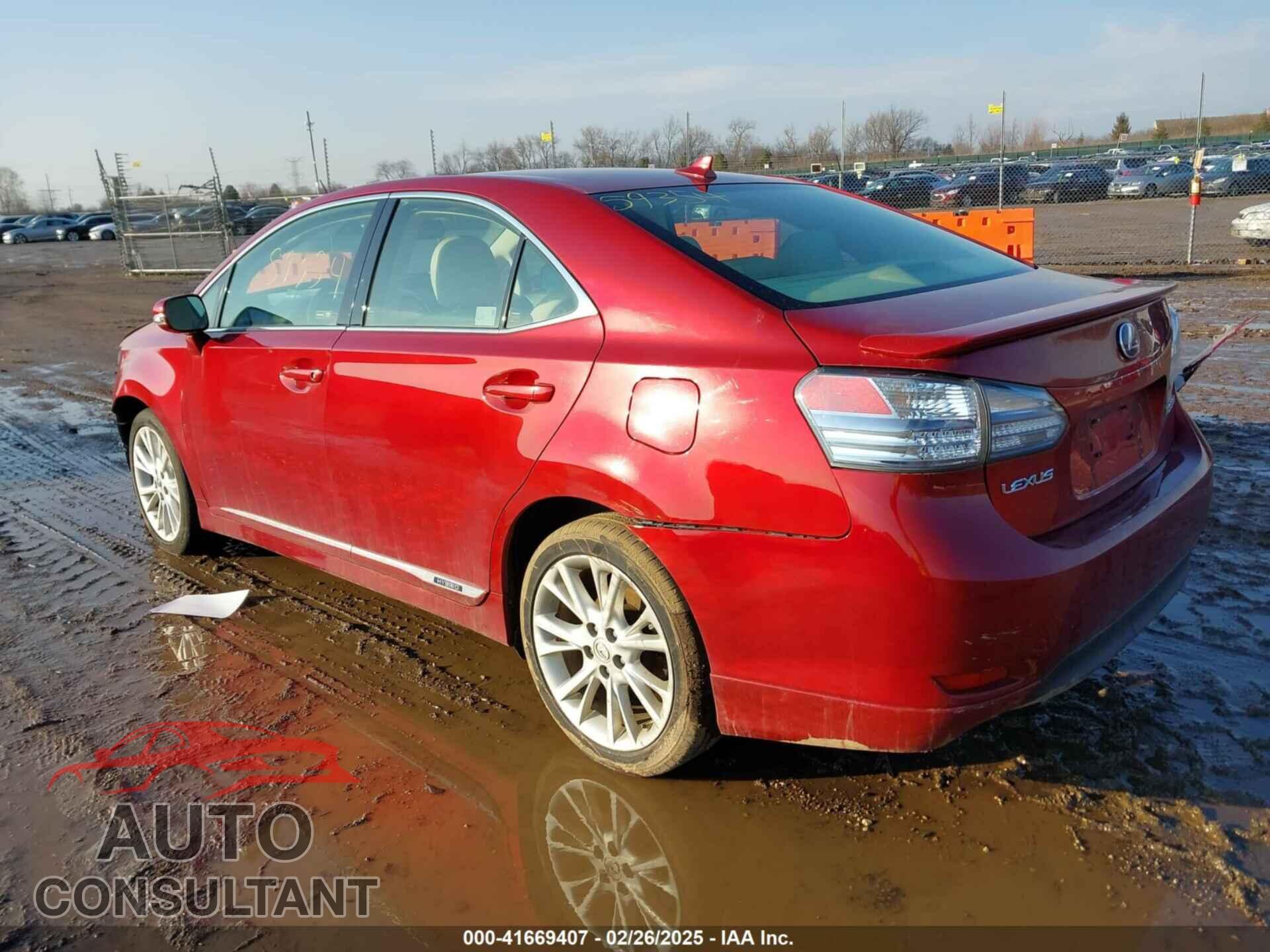 LEXUS HS 250H 2010 - JTHBB1BA7A2004288