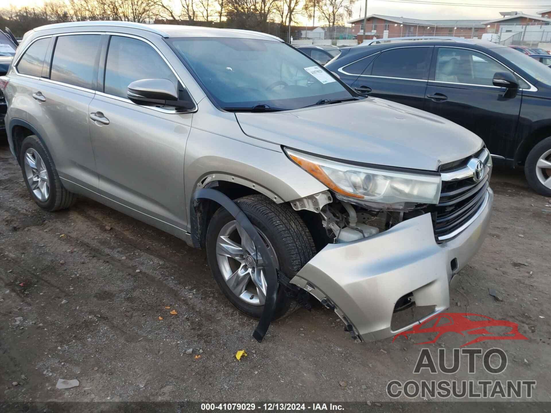 TOYOTA HIGHLANDER 2015 - 5TDYKRFH1FS038860