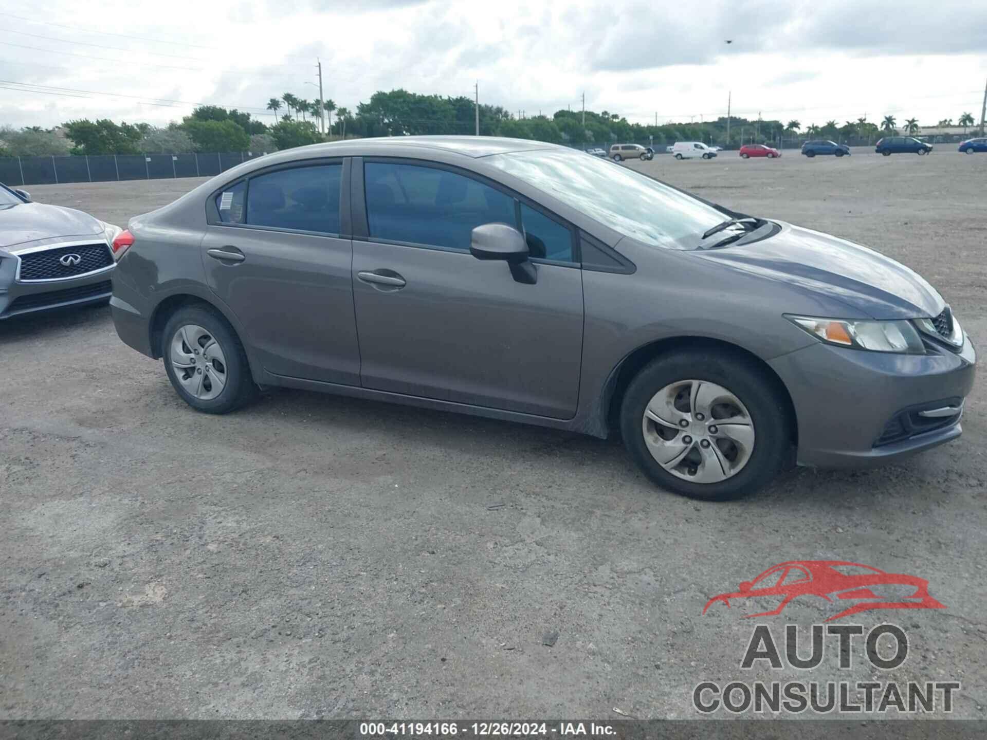 HONDA CIVIC 2013 - 19XFB2F50DE070100