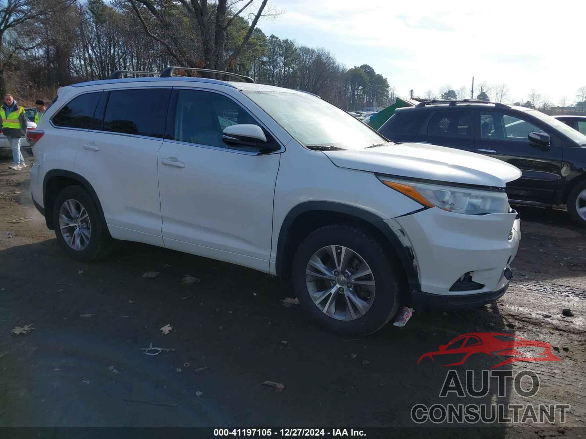 TOYOTA HIGHLANDER 2015 - 5TDJKRFH6FS128314