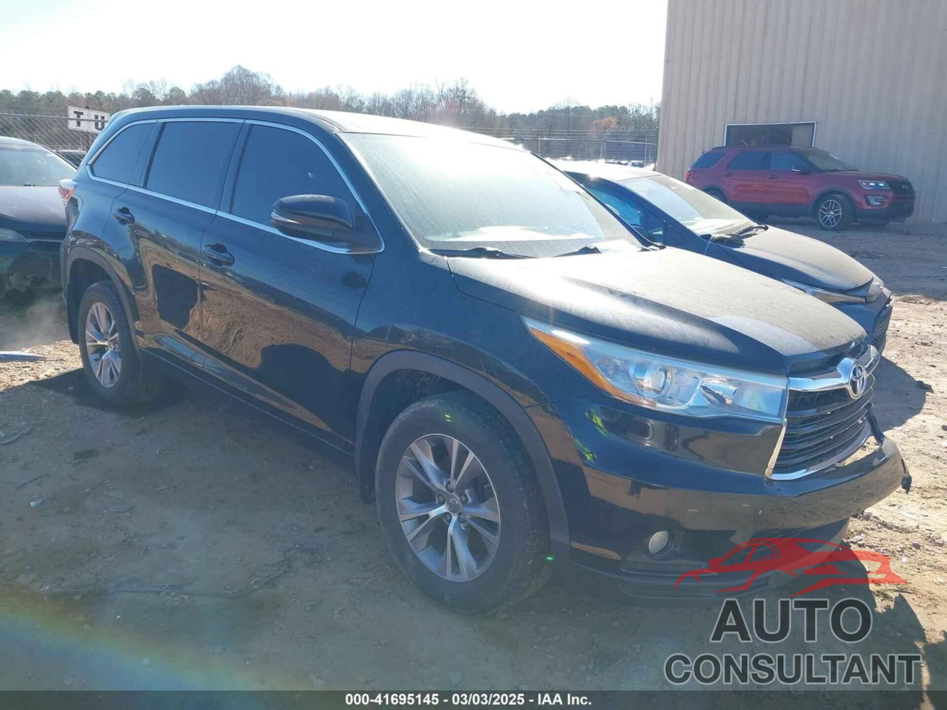 TOYOTA HIGHLANDER 2015 - 5TDBKRFH0FS210916