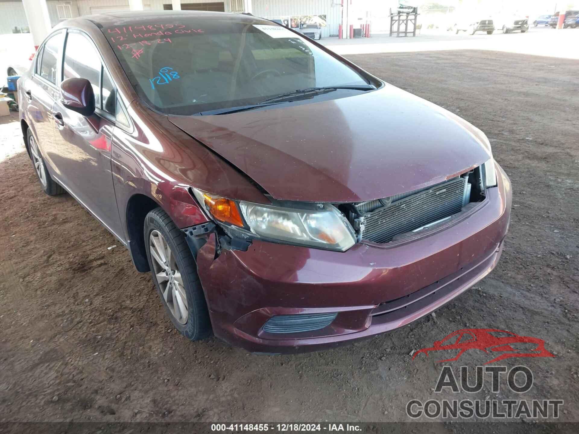 HONDA CIVIC 2012 - 19XFB2F8XCE334240