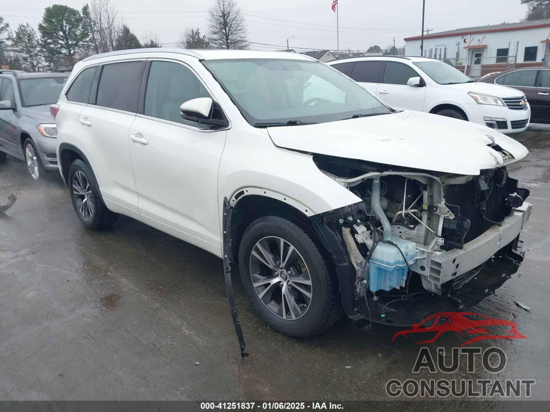 TOYOTA HIGHLANDER 2016 - 5TDKKRFHXGS156364