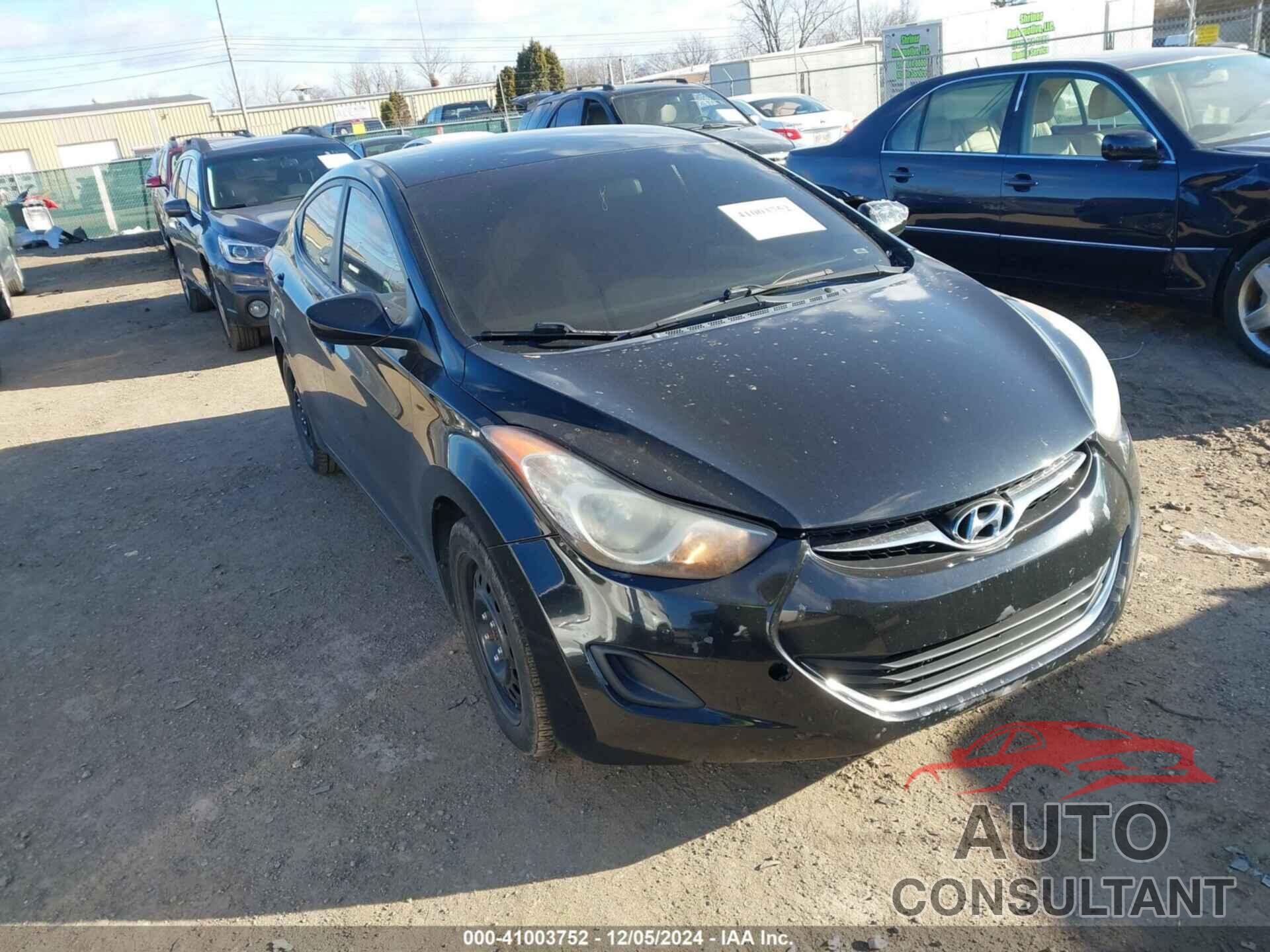 HYUNDAI ELANTRA 2012 - KMHDH4AEXCU281664