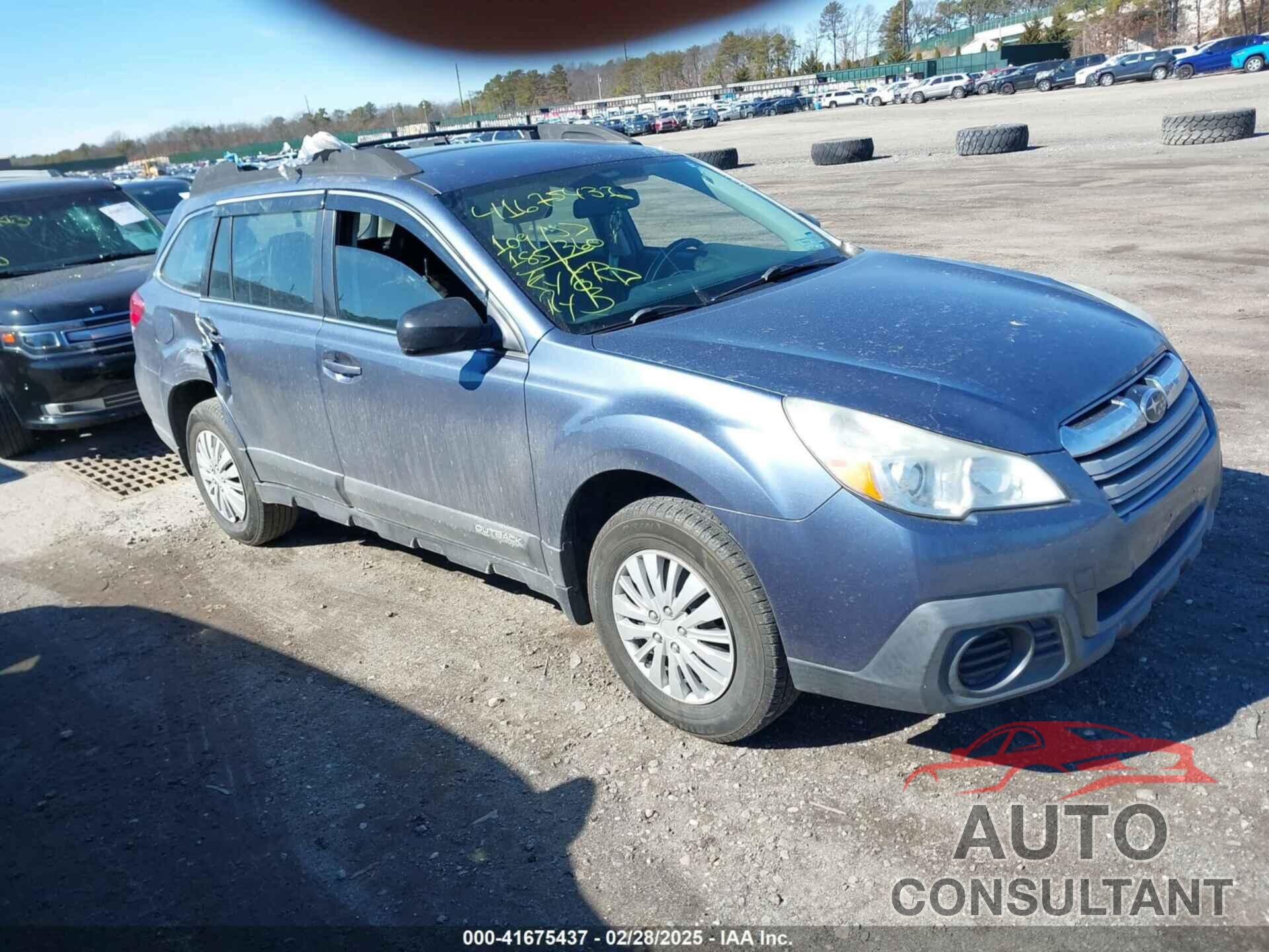SUBARU OUTBACK 2013 - 4S4BRBAC0D3260899