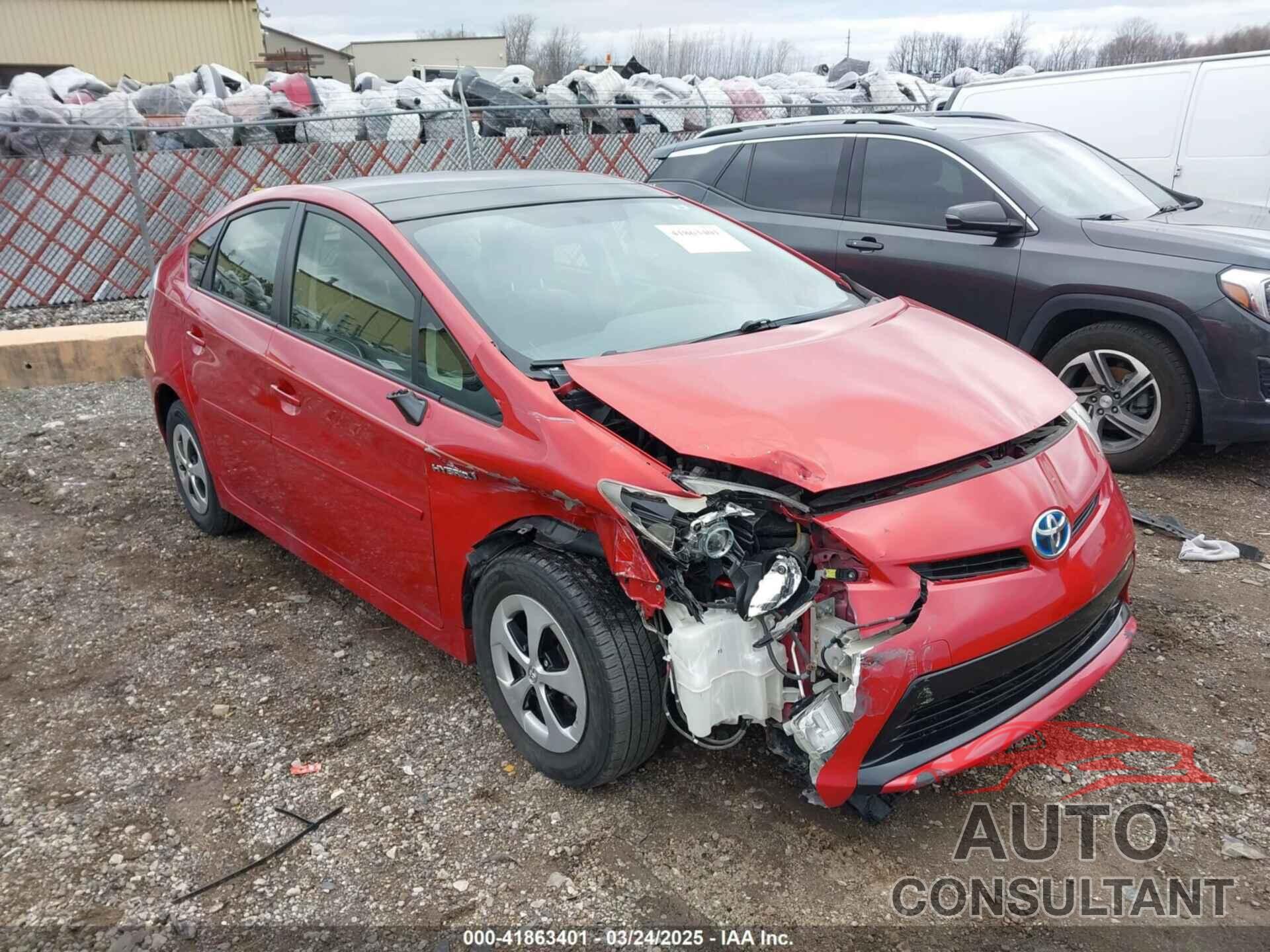 TOYOTA PRIUS 2012 - JTDKN3DUXC1545128