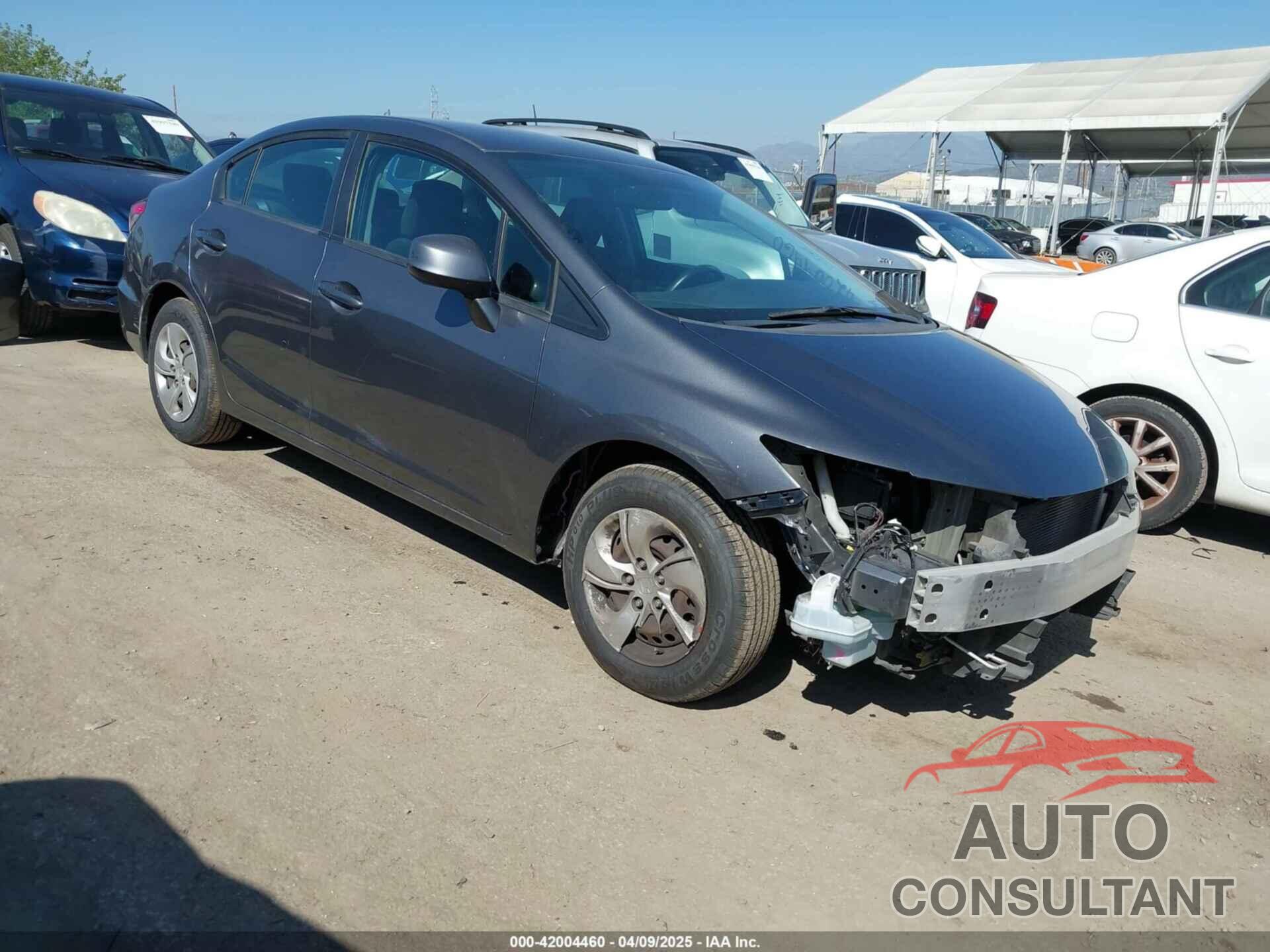 HONDA CIVIC 2013 - 19XFB2F59DE293445