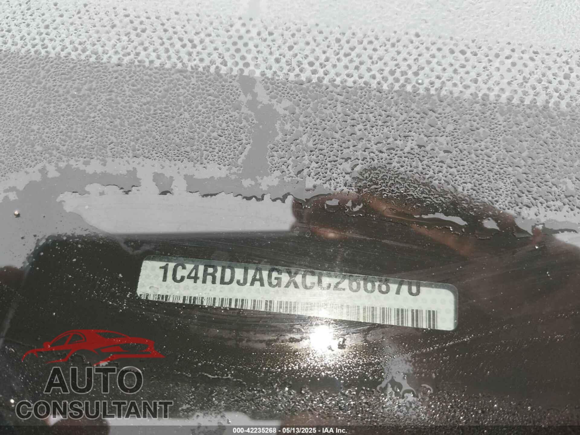DODGE DURANGO 2012 - 1C4RDJAGXCC266870