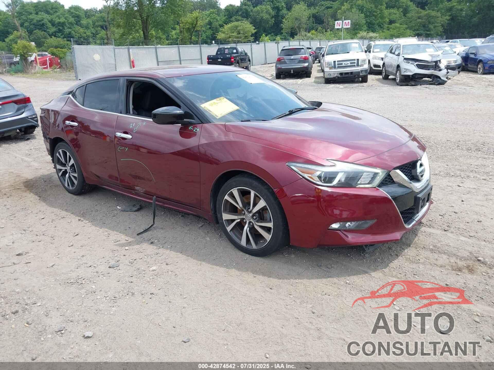 NISSAN MAXIMA 2017 - 1N4AA6APXHC392016