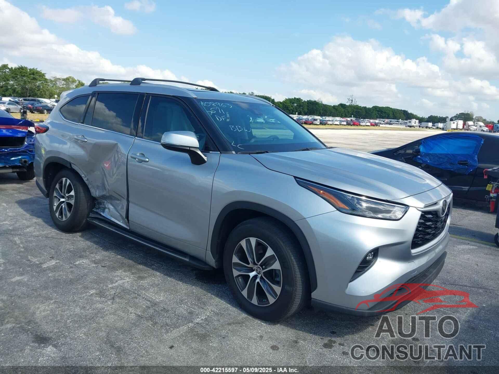 TOYOTA HIGHLANDER 2022 - 5TDGZRAH4NS108963
