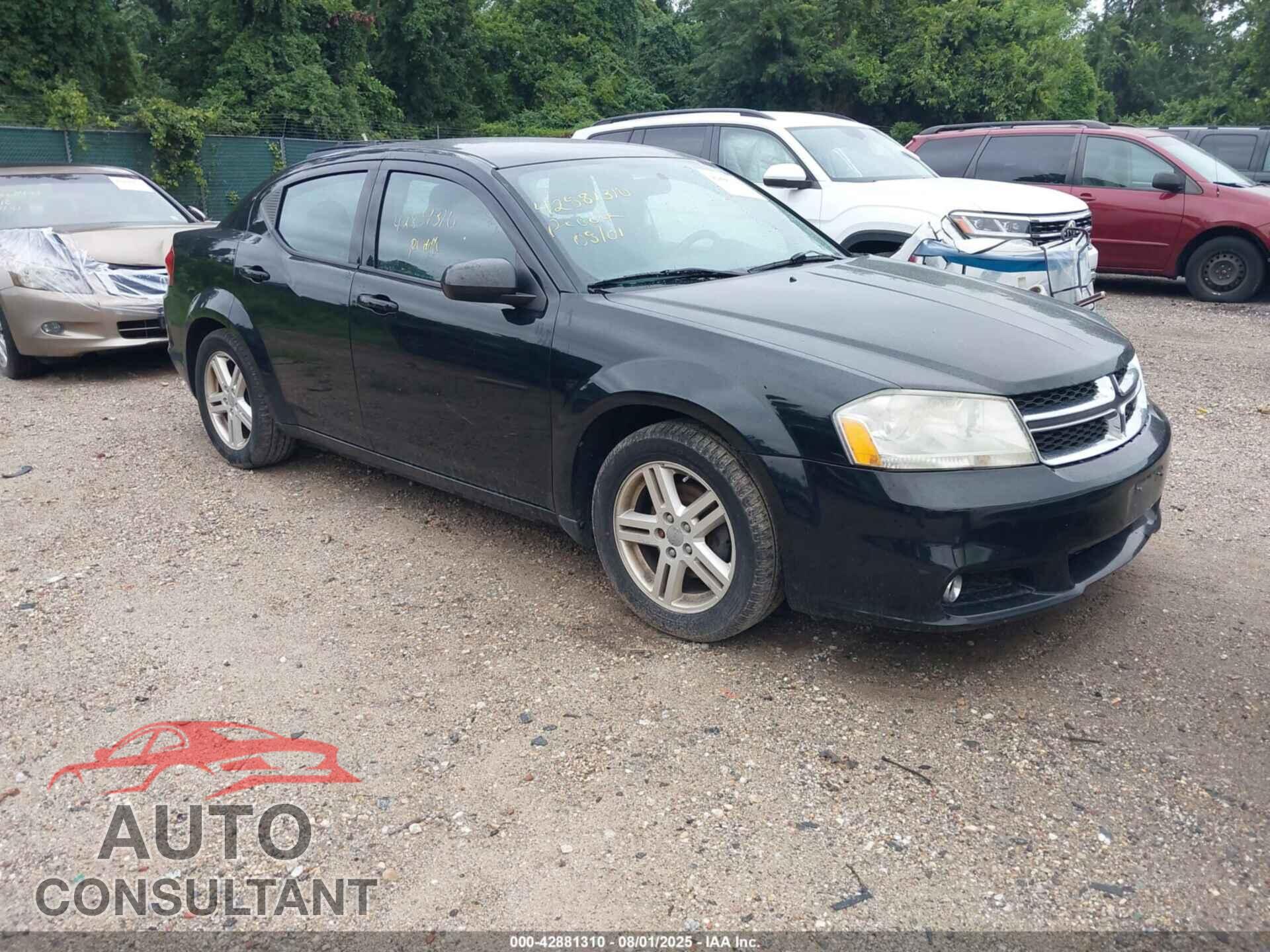 DODGE AVENGER 2013 - 1C3CDZCB0DN626020