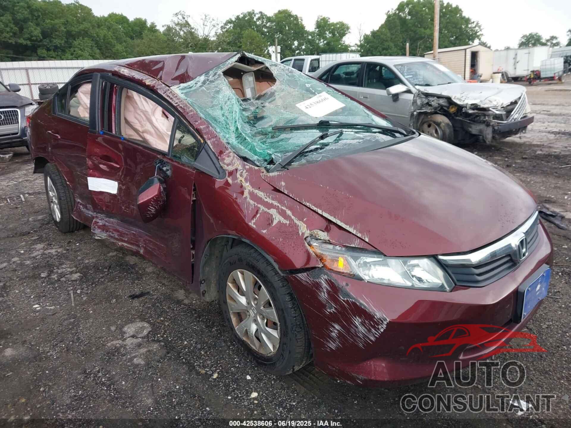 HONDA CIVIC 2012 - 19XFB2F5XCE022912