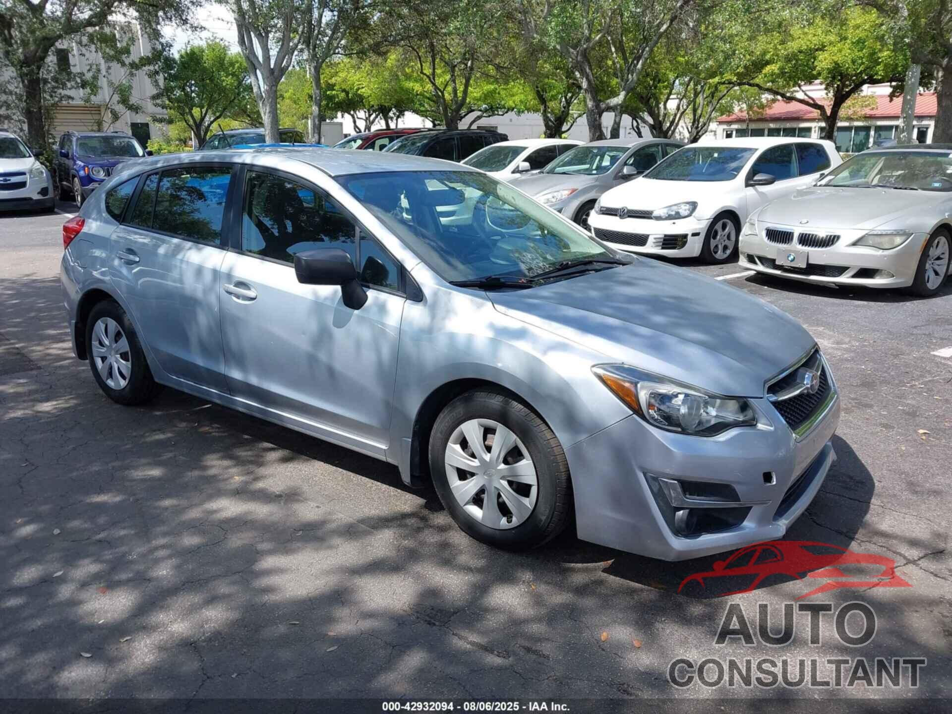 SUBARU IMPREZA 2015 - JF1GPAA6XFH297782