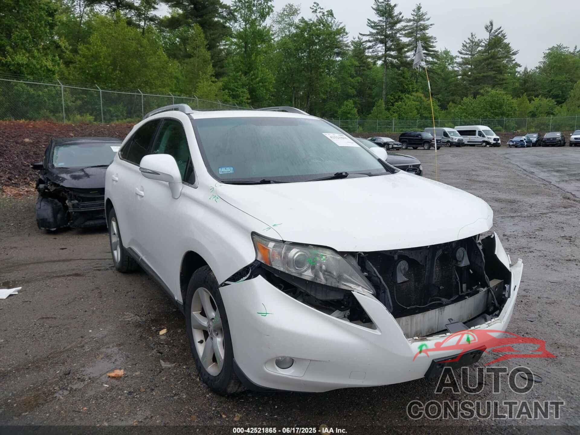 LEXUS RX 350 2010 - 2T2BK1BA8AC027982