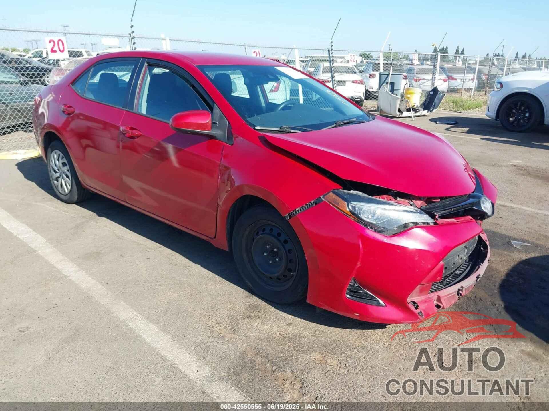 TOYOTA COROLLA 2017 - 2T1BURHE9HC862670