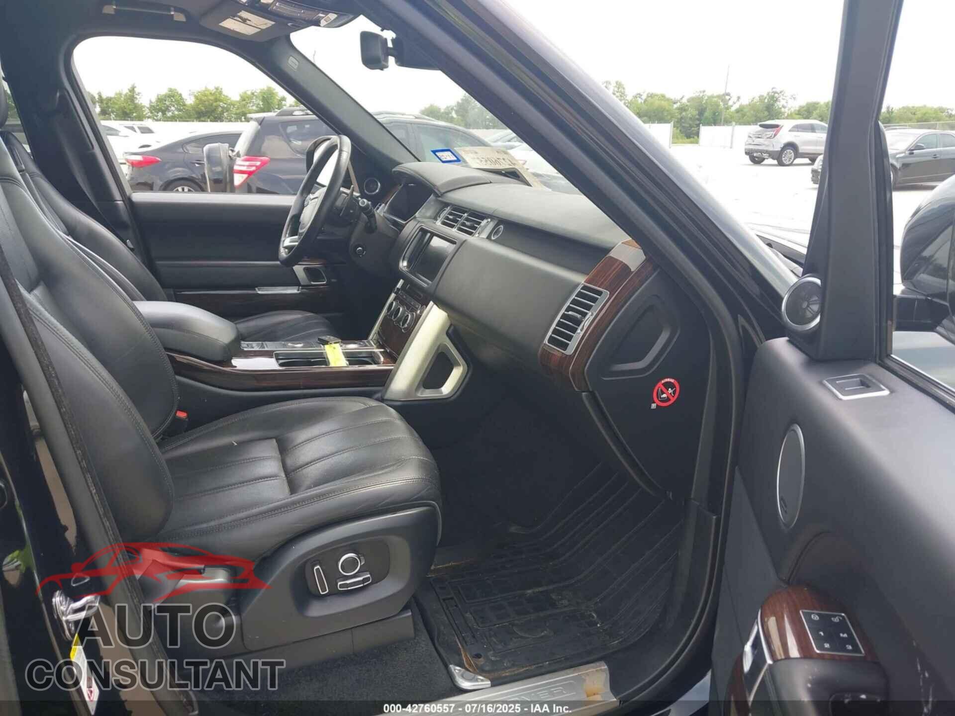 LAND ROVER RANGE ROVER 2016 - SALGS2VF0GA257545