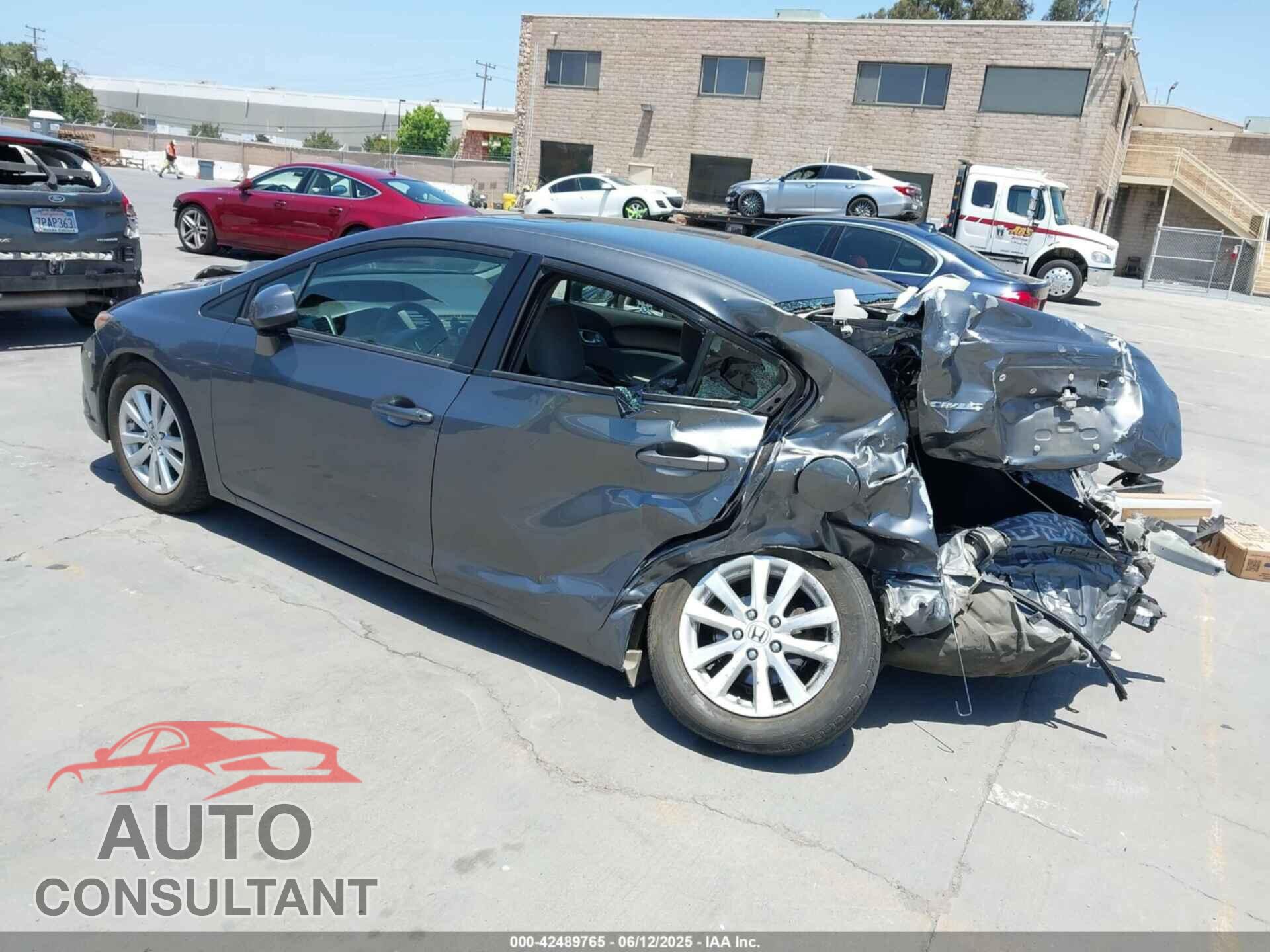 HONDA CIVIC 2012 - 19XFB2F85CE329432