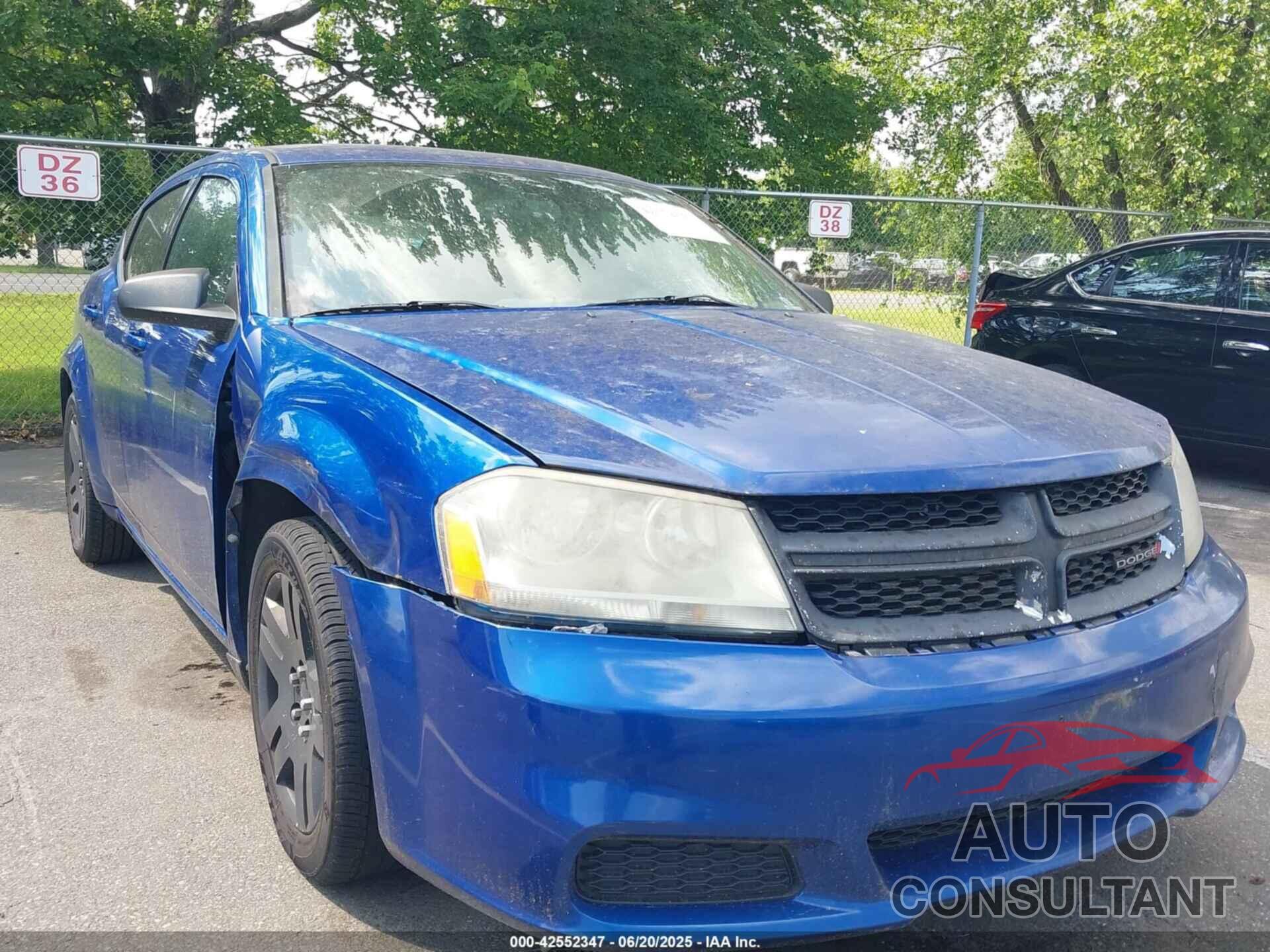 DODGE AVENGER 2013 - 1C3CDZAB9DN700926