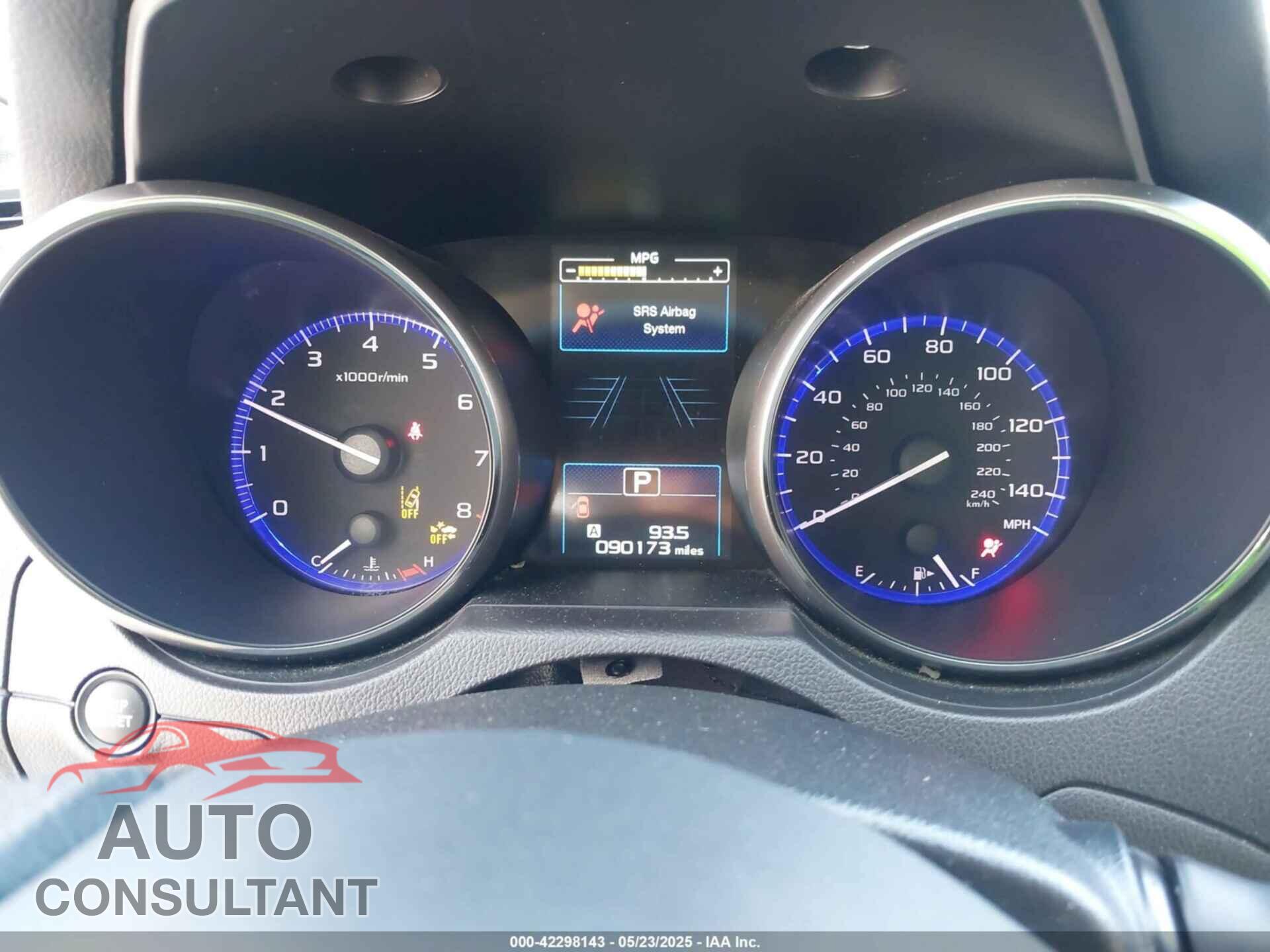 SUBARU OUTBACK 2017 - 4S4BSAFC8H3375845
