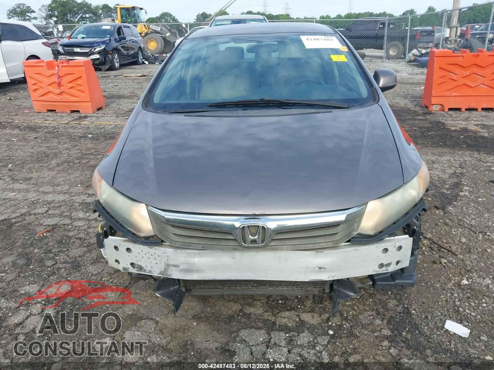 HONDA CIVIC 2012 - 19XFB2F55CE383433