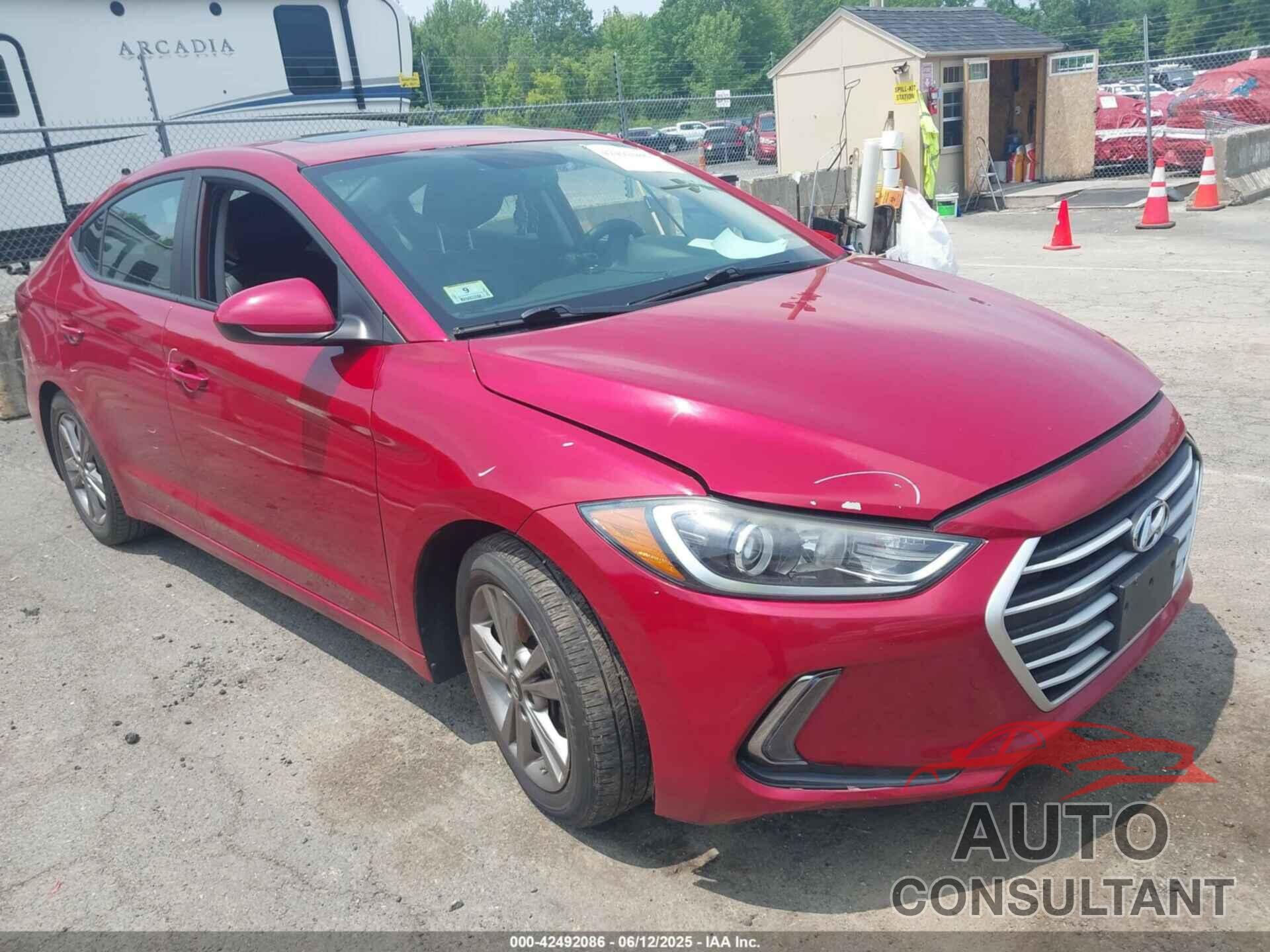 HYUNDAI ELANTRA 2017 - KMHD84LF9HU430661
