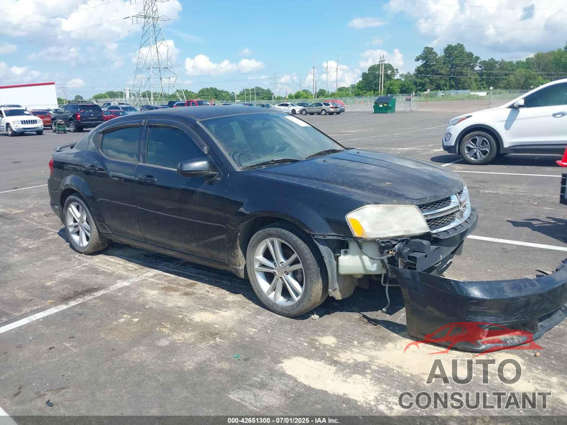 DODGE AVENGER 2011 - 1B3BD1FGXBN523881