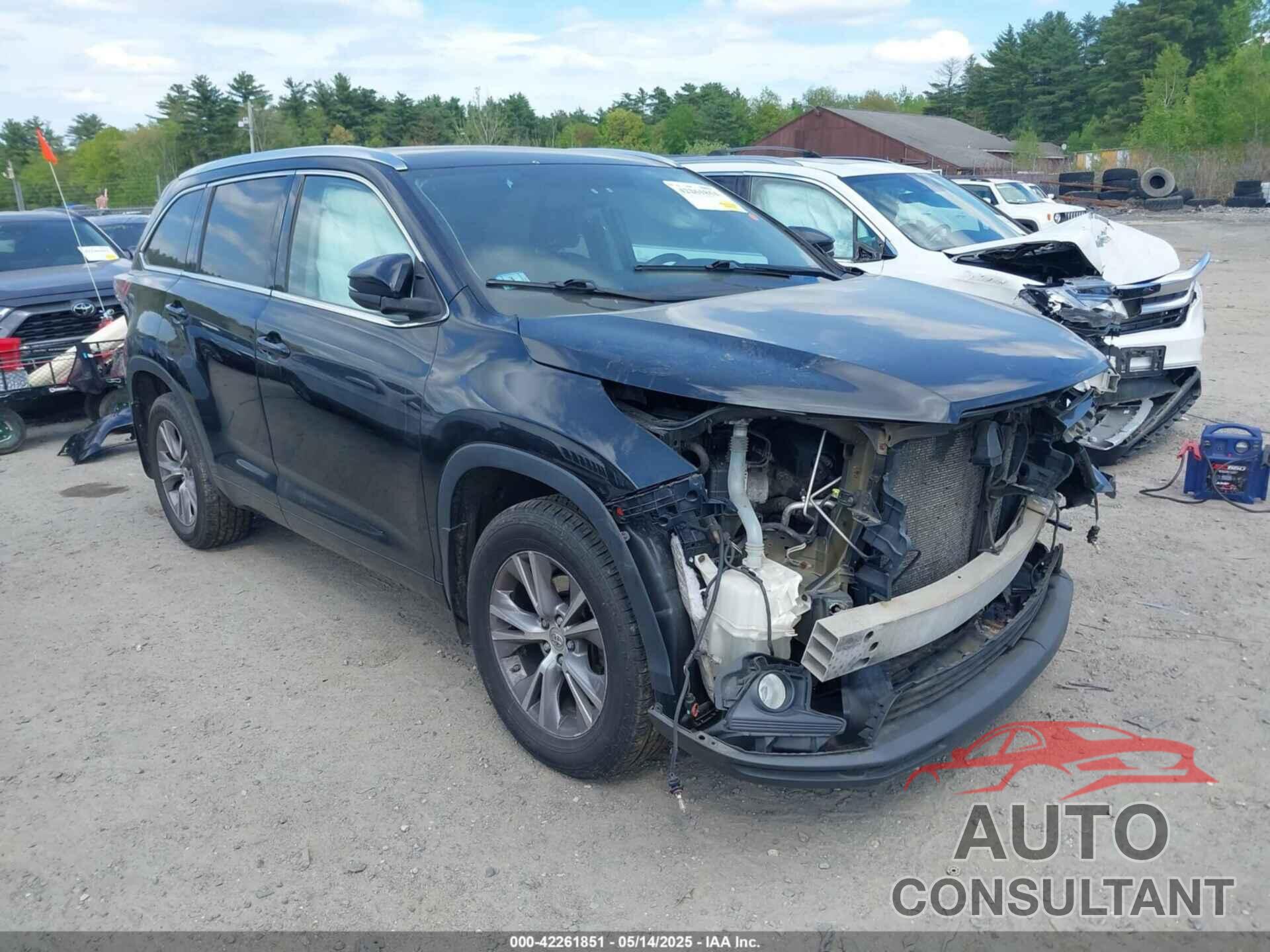TOYOTA HIGHLANDER 2015 - 5TDJKRFH5FS105557